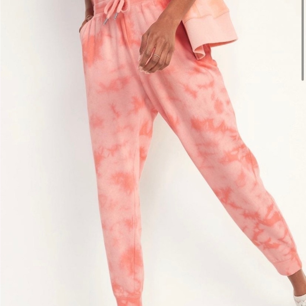 Pink Tie-Dye Jogger Pants